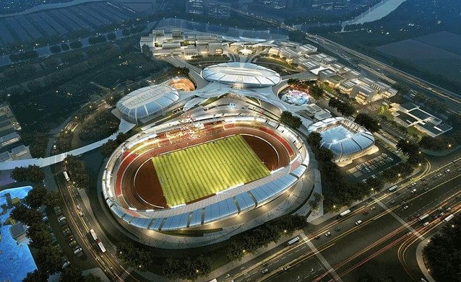 Phối cảnh Khu thể dục thể thao quốc gia Rạch Chiếc