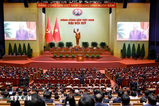 Đại hội đại biểu toàn quốc lần thứ XIV của Đảng. (Ảnh: TTXVN). 