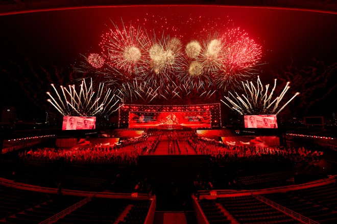 Đại nhạc hội pháo hoa sẽ có sân khấu nghệ thuật quy mô lớn bậc nhất Việt Nam. Ảnh: Sun Group