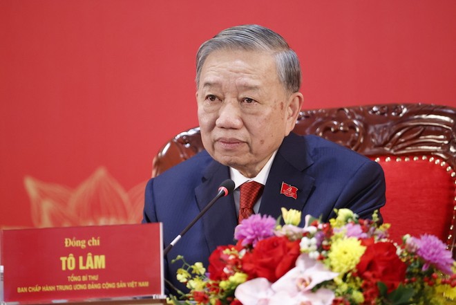 Tổng Bí thư Tô Lâm đã chủ trì họp báo - Ảnh: Như Ý . 