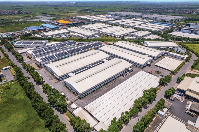 Khu công nghiệp Quế Võ (mở rộng) do KBC làm chủ đầu tư lắp đặt hệ thống điện mặt trời mái nhà