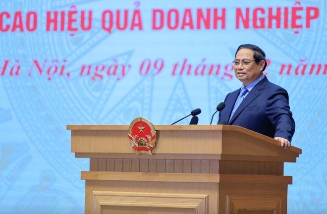 Thủ tướng Phạm Minh Chính phát động 2 phong trào thi đua quan trọng trong kỷ nguyên mới - Ảnh: VGP.