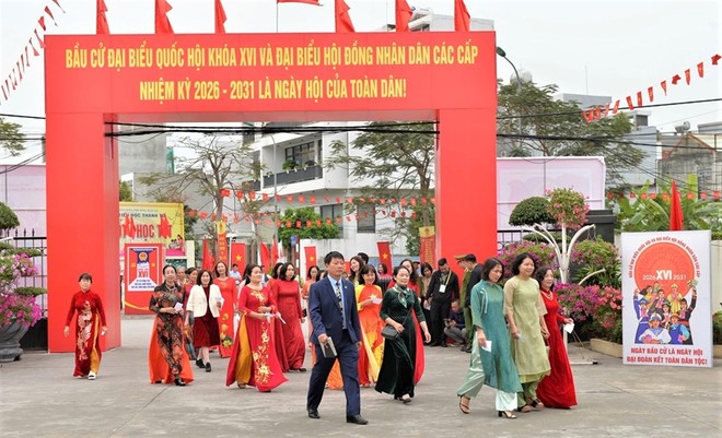 Đến 15h ngày 15/3, gần 94% số cử tri TP. Hải Phòng đã đi bỏ phiếu 