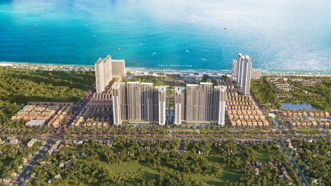 Tổ hợp căn hộ Beacon Tower nằm tại tâm điểm phát triển hạ tầng giao thông, du lịch phía Nam. Ảnh phối cảnh: Sun Property