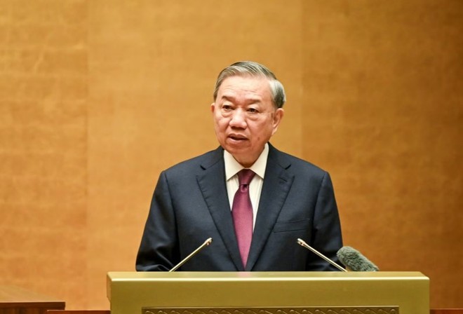 Đồng chí Tổng Bí thư - Chủ tịch nước Tô Lâm phát biểu chỉ đạo Hội nghị. Ảnh: Nhân Dân