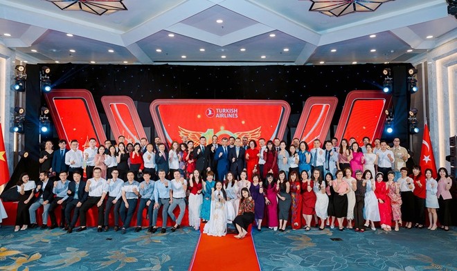 Đại biểu tại lễ kỷ niệm 10 năm Turkish Airlines tại Hà Nội.