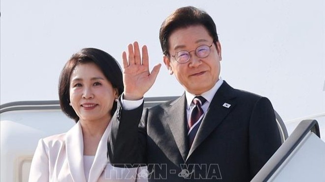 Tổng thống Đại Hàn Dân Quốc Lee Jae Myung và Phu nhân.