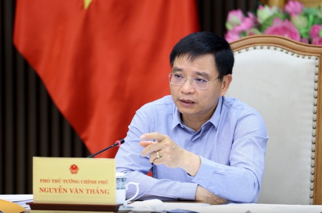 Phó Thủ tướng Nguyễn Văn Thắng đề nghị Bộ Tài chính, Ngân hàng Nhà nước hoàn thiện lại phương án cắt giảm ngành nghề đầu tư kinh doanh có điều kiện đáp ứng yêu cầu chỉ đạo của Thường trực Chính phủ - Ảnh: VGP.