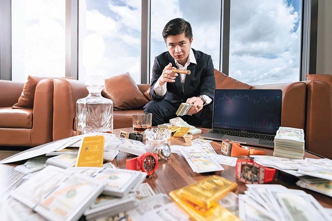 Mr. Pips thường lên mạng khoe lối sống sang chảnh để “lùa gà”