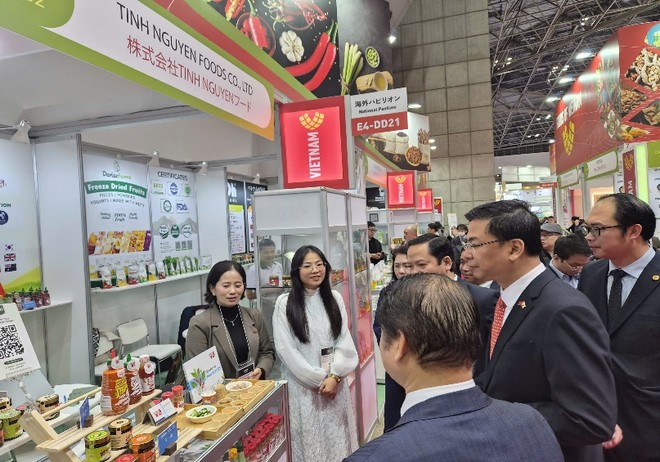 Gian hàng của các doanh nghiệp Việt Nam tại Triển lãm Quốc tế Thực phẩm và Đồ uống - Foodex Japan 2026.