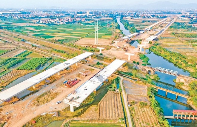 Thi công Dự án đầu tư xây dựng đường Vành đai 4 - Vùng Thủ đô Hà Nội.