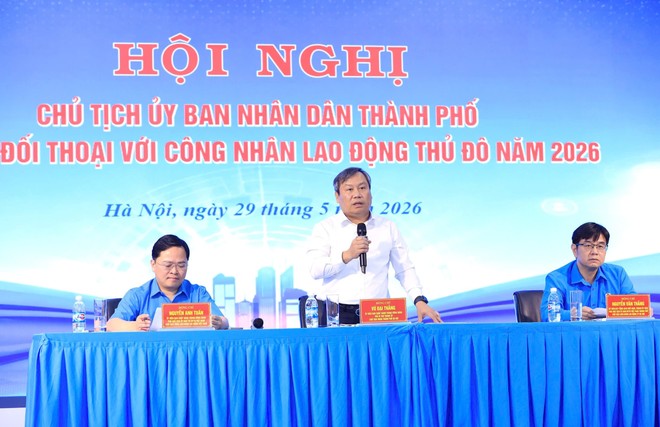 Chủ tịch UBND TP. Hà Nội Vũ Đại Thắng phát biểu tại hội nghị.