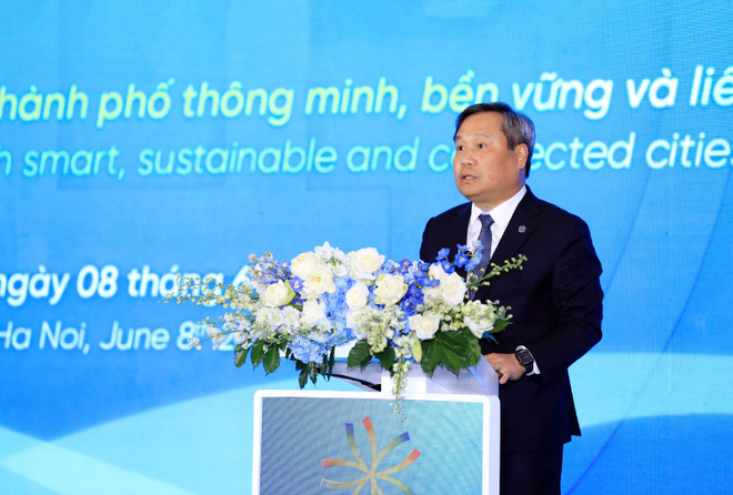 Chủ tịch UBND TP. Hà Nội Vũ Đại Thắng phát biểu tại sự kiện.