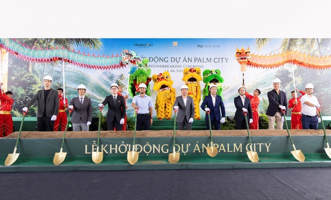 Lễ khởi động Palm City, chính thức khởi công phân khu Palm River.