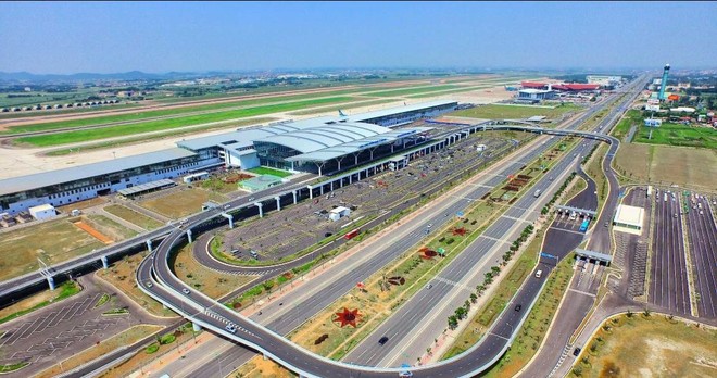 Cảng hàng không quốc tế Nội Bài hiện đang là sân bay lớn nhất ở phía Bắc. 