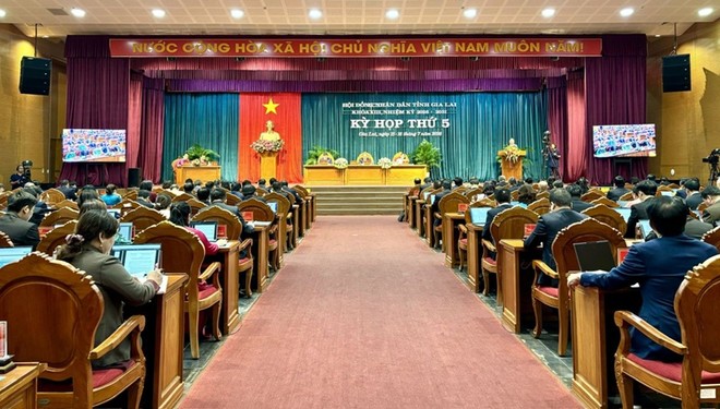 Chiều 16/7, HĐND tỉnh Gia Lai đã thông qua Nghị quyết điều chỉnh Quy hoạch tỉnh Gia Lai. Ảnh: Ngọc Minh.