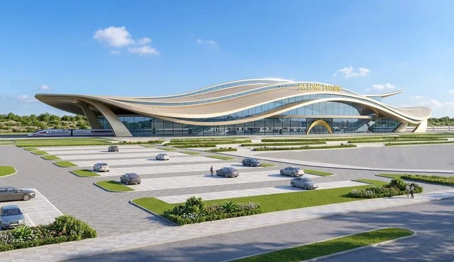 Phối cảnh ga Hạ Long Xanh. 