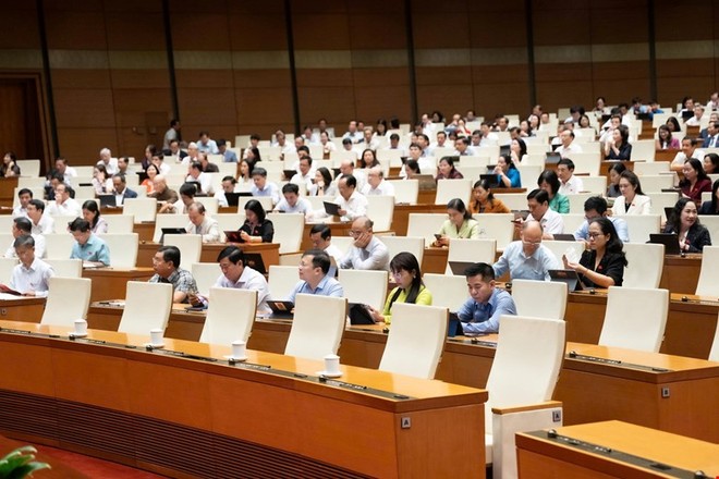 Một phiên họp toàn thể của Quốc hội khóa XVI..