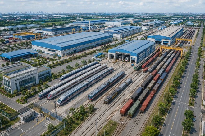 Phối cảnh Tổ hợp công nghiệp đường sắt dự kiến triển khai tại Hà Nội. 