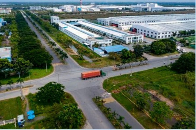 Tỉnh Đồng Tháp hiện có 6 KCN đang hoạt động. Trong ảnh: Một góc KCN Long Giang
