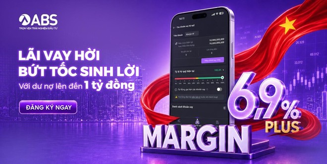 Chứng khoán An Bình (ABS) hưởng ứng xu hướng hạ lãi suất, triển khai Margin 6.9% Plus