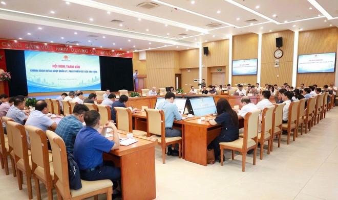 Bộ Xây dựng tổ chức hội nghị tham vấn chính sách dự án Luật quản lý vật liệu xây dựng.