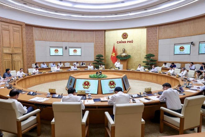 Thủ tướng Lê Minh Hưng chủ trì Phiên họp chuyên đề xây dựng pháp luật tháng 9/2026. Ảnh: chinhphu.vn/Nhật Bắc