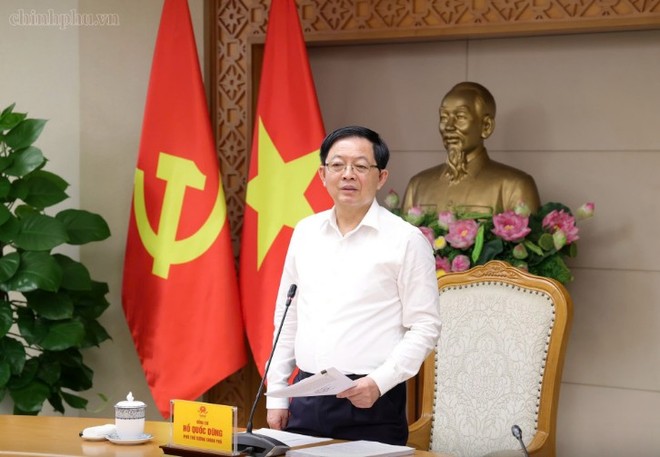 Phó Thủ tướng Hồ Quốc Dũng chủ trì cuộc họp với các bộ, cơ quan liên quan về dự án Luật Đất đai sửa đổi - Ảnh: chinhphu.vn