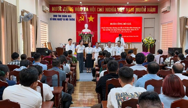 Phiên đấu giá các mỏ khoáng sản làm vật liệu xây dựng thông thường trên địa bàn tỉnh Quảng Ngãi ngày 25/9 có 24 mỏ được đấu giá thành công.