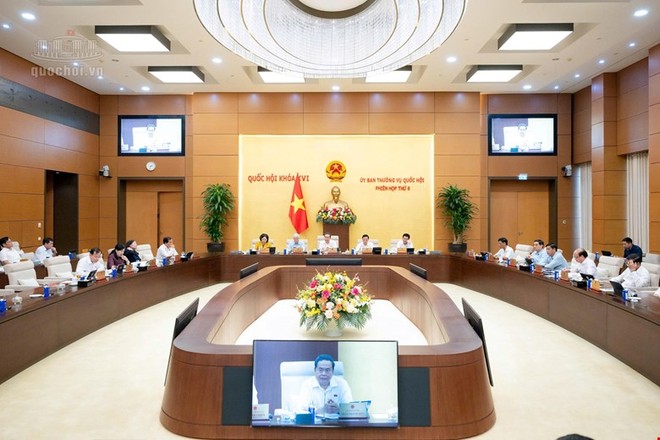 Nghị quyết về chương trình lập pháp năm 2027 đã được Ủy ban Thường vụ Quốc hội thông qua trong phiên họp tháng 9/2026. Ảnh: QH. 