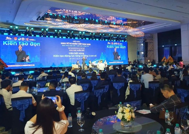 Diễn đàn Kinh tế tư nhân Việt Nam (VPSF) 2026 khu vực miền Bắc với chủ đề “Liên kết vùng - Kiến tạo động lực tăng trưởng 2 con số” diễn ra chiều ngày 2/10 tại Hà Nội.