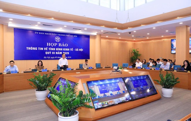 Quang cảnh họp báo.
