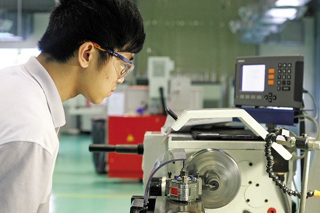 Dòng vốn FDI vẫn đổ về Việt Nam trong 9 tháng đầu năm 2026. Trong ảnh: Sản xuất tại một doanh nghiệp của Đức ở Việt Nam. Ảnh: Lê Toàn