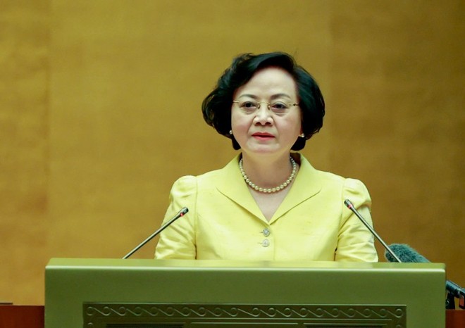  Bí thư Trung ương Đảng, Phó Thủ tướng Phạm Thị Thanh Trà đã trình bày những nội dung trọng tâm, cốt lõi của Kết luận số 105-KL/TW Hội nghị Trung ương 4 về thu hút và trọng dụng nhân tài trong các ngành, lĩnh vực mũi nhọn, phục vụ đất nước phát triển nhanh, bền vững. Ảnh: Đức Thanh.