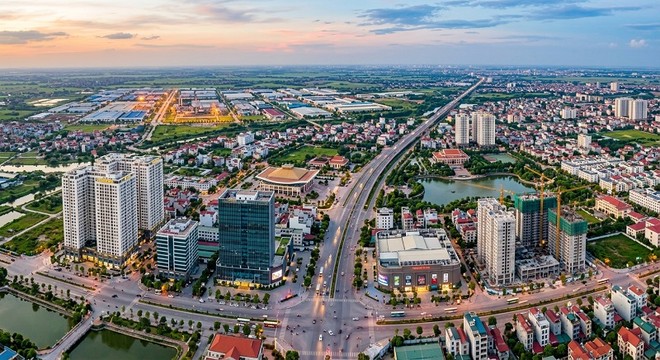Một góc thành phố Bắc Ninh. Ảnh Cổng thông tin điện tử Bắc Ninh.