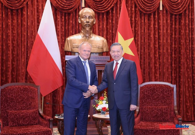 Tổng Bí thư, Chủ tịch nước Tô Lâm đã tiếp Thủ tướng Ba Lan Donald Tusk.