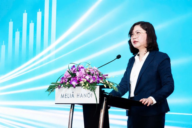 Chủ tịch UBCKNN Vũ Thị Chân Phương phát biểu tại Hội nghị