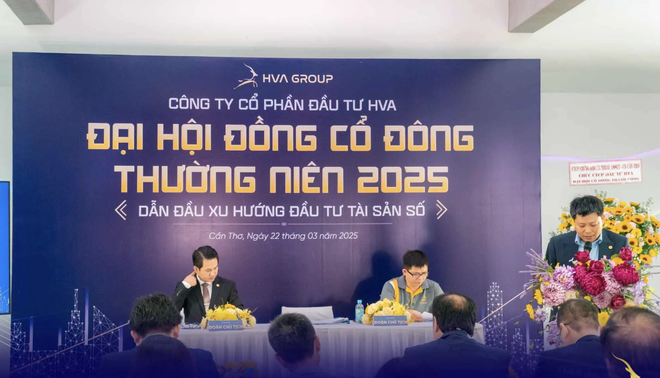 ĐHĐCĐ năm 2025 dưới sự chủ trì của Chủ tịch Eric Vương (Ảnh: HVA)