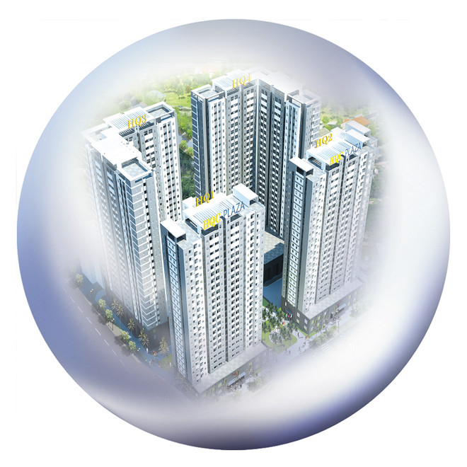 Hình phối cảnh dự án nhà ở xã hội HQC Plaza