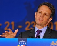 Bộ trưởng Tài chính Mỹ Timothy Geithner. Ảnh: AFP