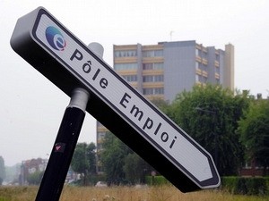 Biển chỉ dẫn một văn phòng tư vấn thất nghiệp ở Lille, Pháp (Nguồn: Getty)