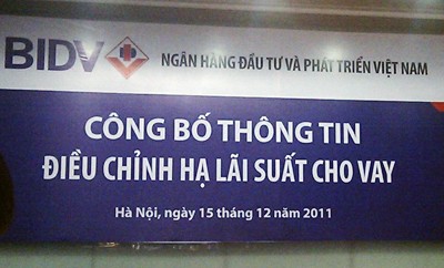BIDV hạ lãi suất cho vay thấp nhất xuống 14,5%