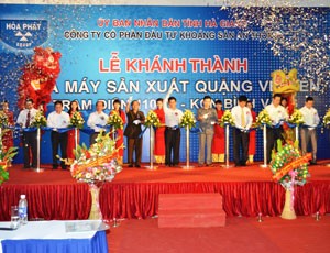 HPG khánh thành nhà máy sản xuất quặng vê viên 