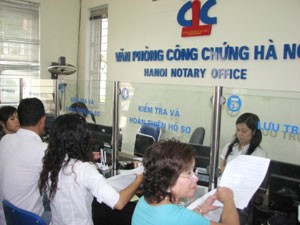 Sau 5 năm thi hành Luật Công chứng, các văn phòng công chứng đã phục vụ kịp thời nhu cầu của nhân dân