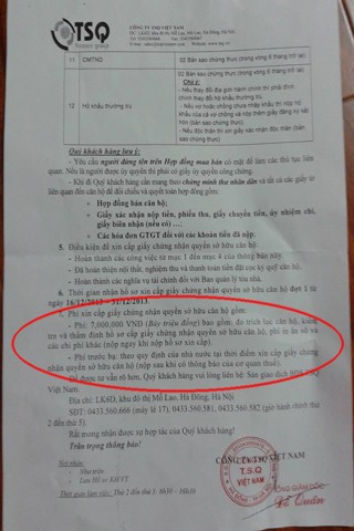 bôi trơn, sổ đỏ, cư dân, chung cư, TSQ, Euroland bôi trơn, sổ đỏ, cư dân, chung cư, TSQ, Euroland