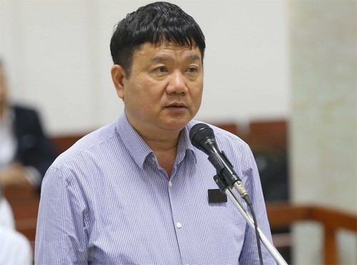 Ông Đinh La Thăng tại phiên tòa năm 2018.