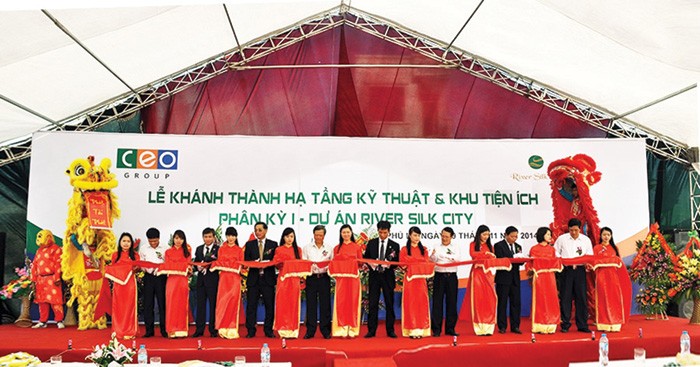 CEO khánh thành hạ tầng và khu tiện ích Dự án River Silk City