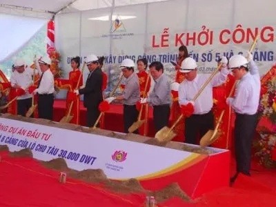 Lễ khởi công xây dựng Dự án bến số 5& 6 cảng Cửa Lò