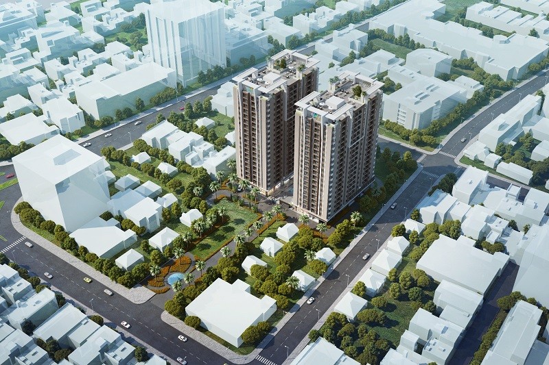 Phối cảnh tổng thể ngày Dự án Khu căn hộ thương mại cao cấp Luxcity