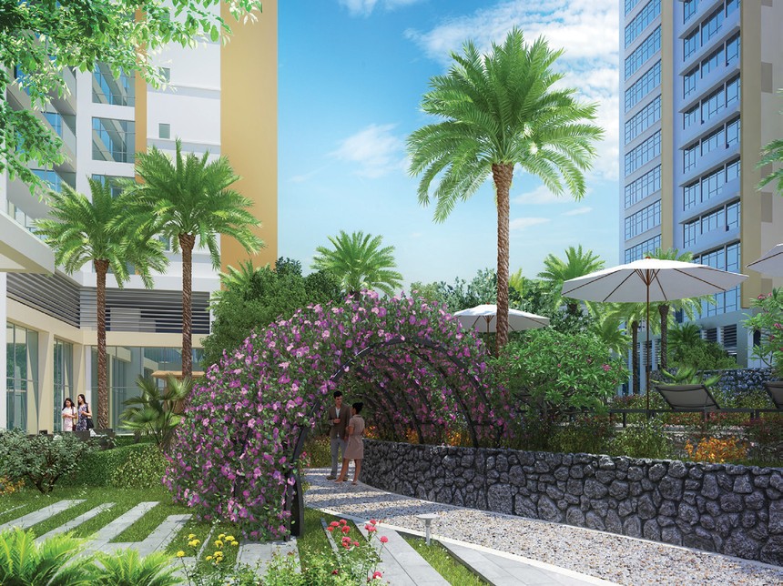 Dự án Imperia Gardens với thiết kế “vườn trong phố” cùng 79 tiện ích. Ảnh: Trọng Hiếu